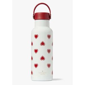 KATE SPADE STAINLESS STEEL WATER BOTTLE HEARTFELT GEO 17 OZ.